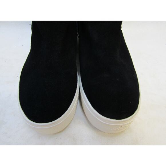 DV Dolce Vita Womens Size 8 M Black Suede Hidden Wedge Ankle Boots Bootie - Picture 6 of 11